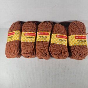 5 Skeins Spinnerin Vintage Tornado Wool Blend Discontinued Yarn in Color 11